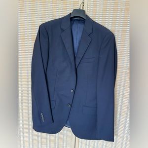 J.CREW Ludlow Slim Fit Suit Jacket 38R Deep Navy Italian Wool